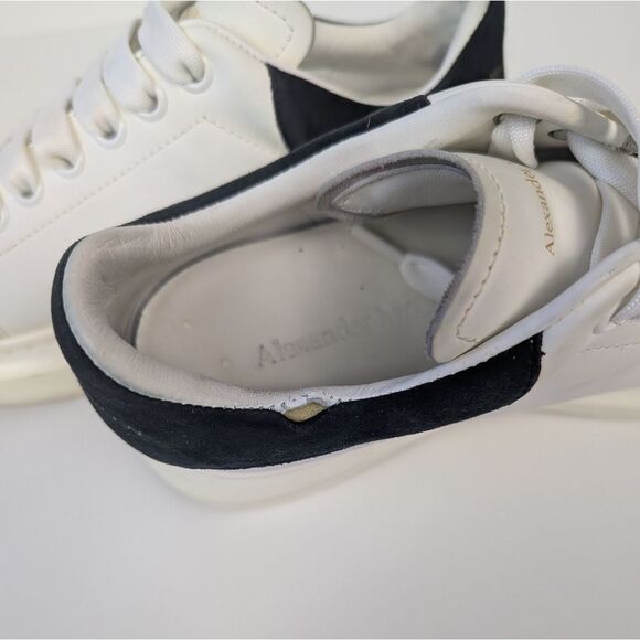 Alexander McQueen Men's Platform Sneakers Black and White 38 - Picture 8 of 15